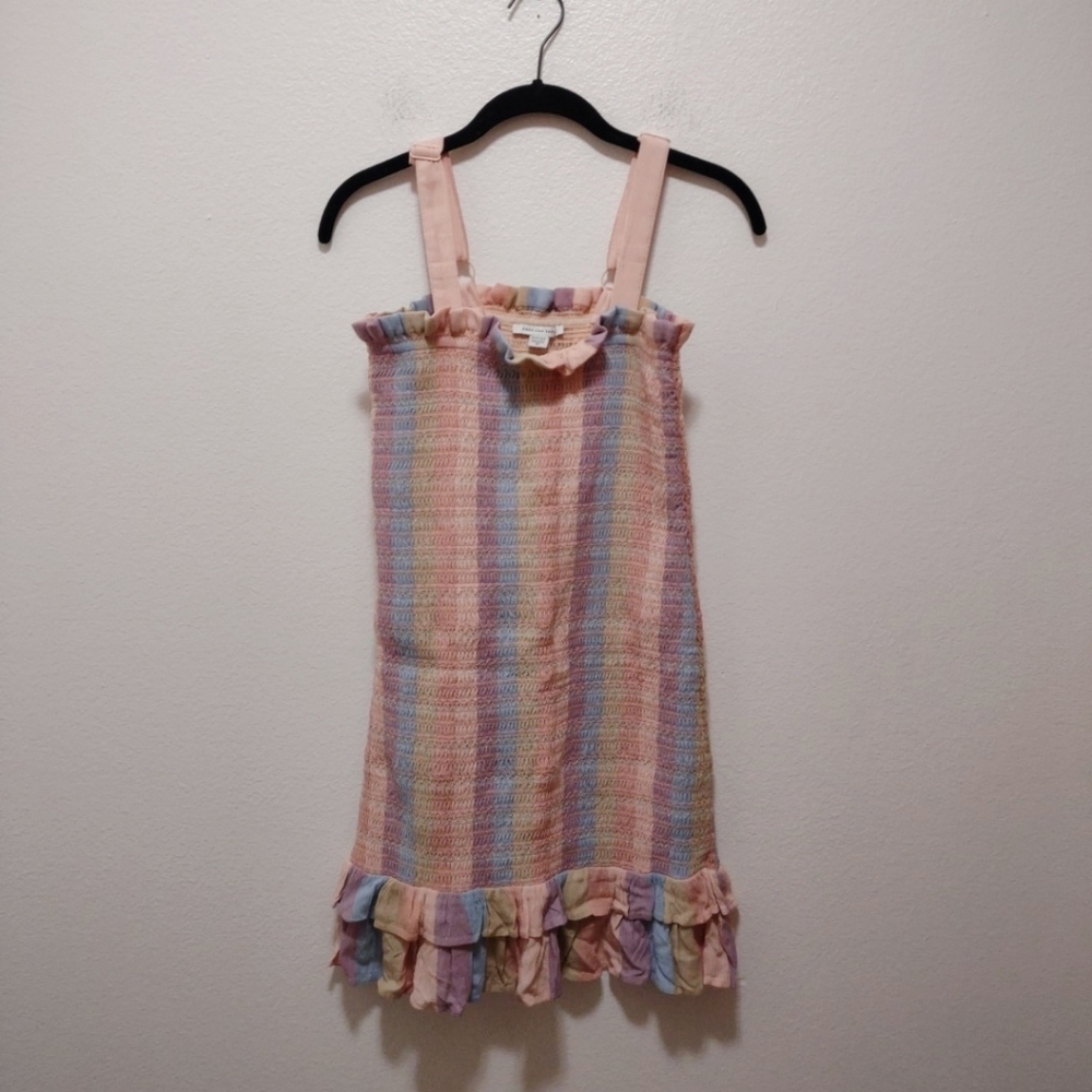 American Eagle Rainbow Smocked Dress XS